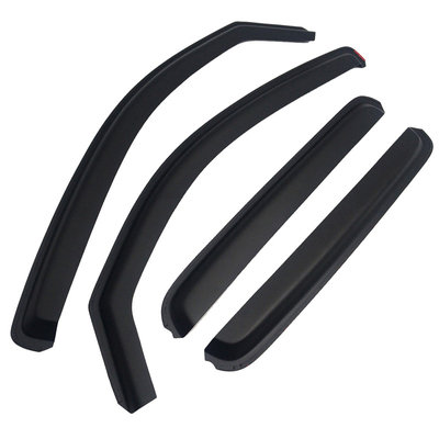 Squeeze Double Cab Smoke ABS In Channel Sun Shield Window Rain Visor 4-PCS For Toyota 2005-2015 Tacoma