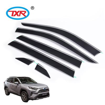 High Quality Auto Decoration Side Window Deflector Car Window Rain Sun Shade For TOYOTA RAV 4 2019-2021 (6 Pieces)